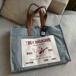 True religion brand jeans tote